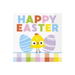 Gingham Easter Lunch Napkins - 16 PK